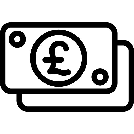 Pound sterling pound money investment icon