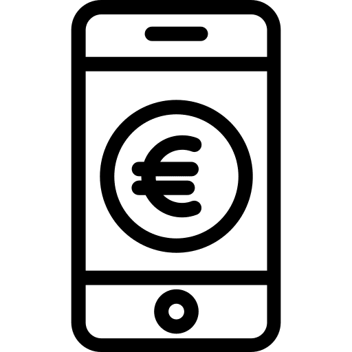 Smartphone touch screen payment method mobile phone icon