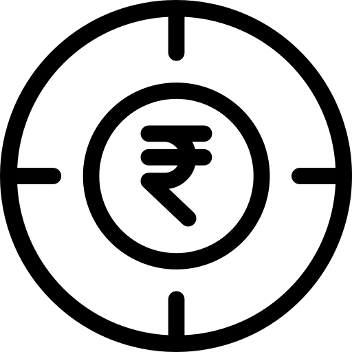 Target sniper weapons business and finance icon