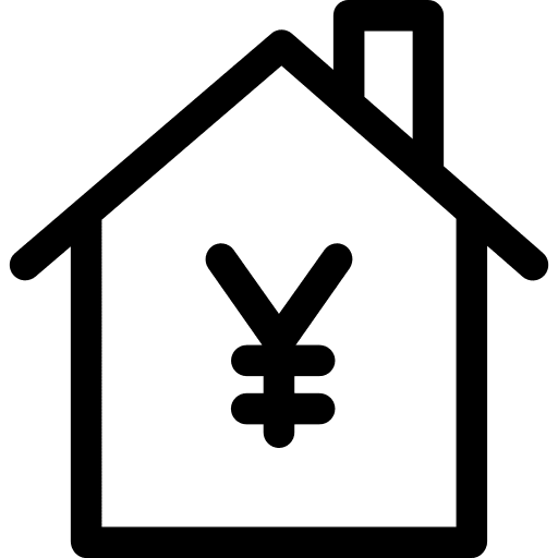 Mortgage business property money icon