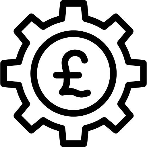 Pound sterling money pound sterling currency icon
