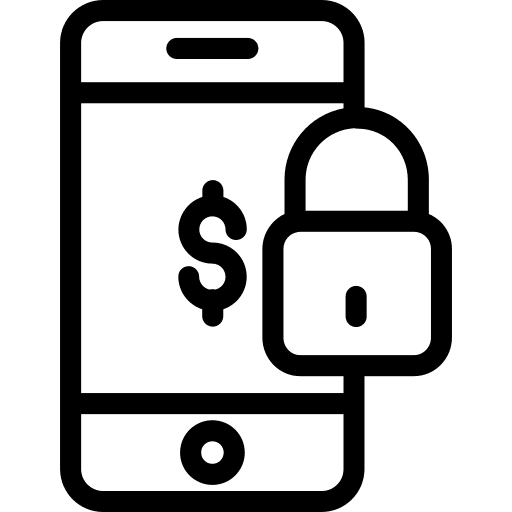 Smartphone commerce and shopping mobile phone payment method icon