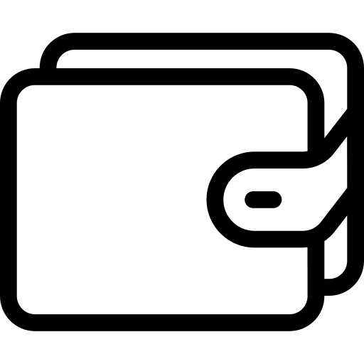 Wallet money business and finance holder icon