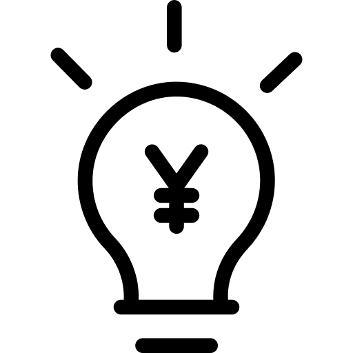 Idea business and finance idea yen icon