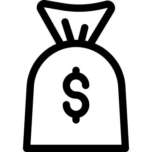 Money bag money bag currency business and finance icon