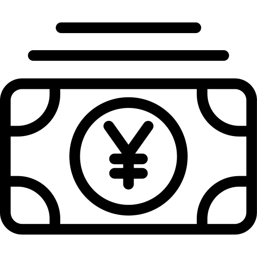 Money yen business and finance money icon