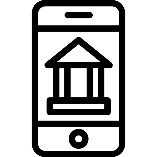 Online banking cellphone online store dollar icon