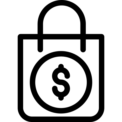 Padlock coin locked dollar icon