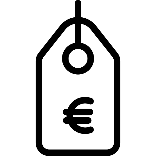 Price tag price tag euro shopping icon