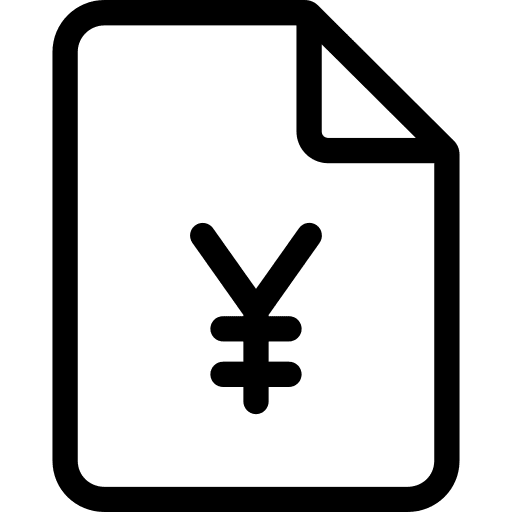 Contract contract file coin icon