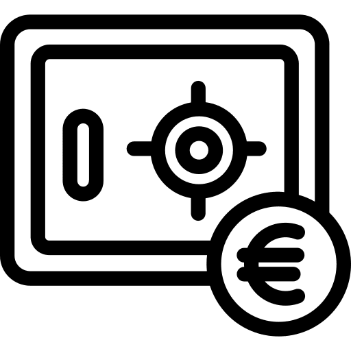 Safebox bank tools and utensils business and finance icon