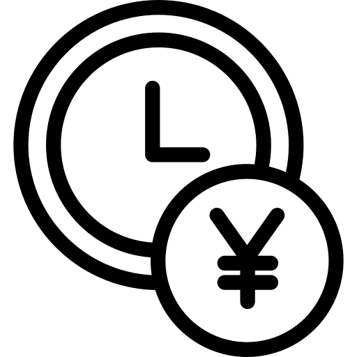 Time is money business and finance time is money business icon