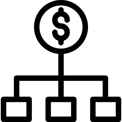Dollar business interface hierarchy icon