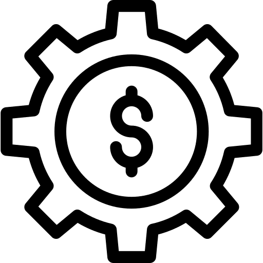 Dollar options setup business and finance icon