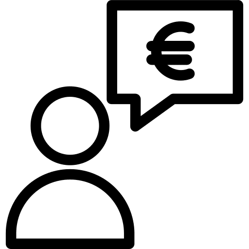 User real estate business and finance user icon