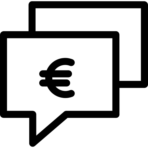 Euro euro business and finance money icon