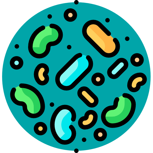 Bacteria coronavirus virus tools and utensils icon