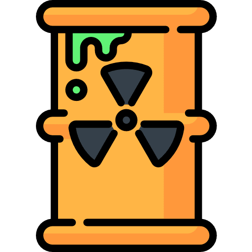 Barrel radiactive healthcare and medical chemical icon
