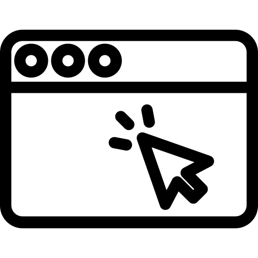 Browser ui direction point icon