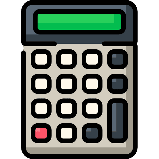 Calculator calculate education device icon