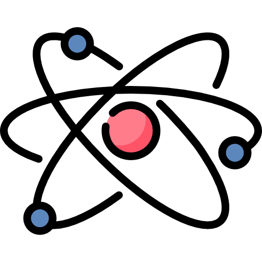 Atom atomic scientist electronics icon Atom atomic scientist electronics icon