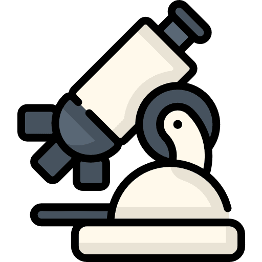 Microscope education microscope virus icon