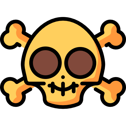 Toxic toxic skull bone icon Toxic toxic skull bone icon