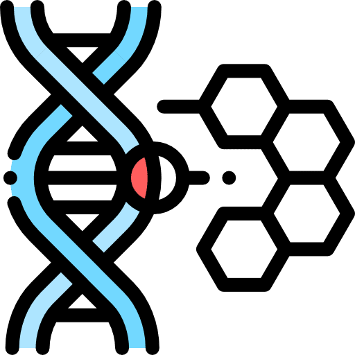 Gene biology gene genetic icon