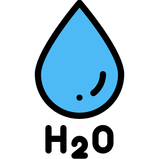 H2o formula water h2o icon