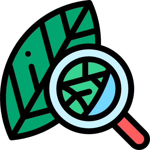 Leave glass plant biology icon