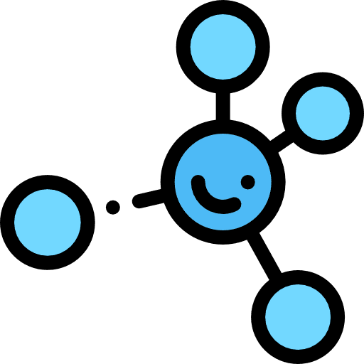 Molecule shapes education nature icon Molecule shapes education nature icon