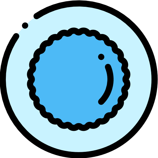 Cell biology education bacteria icon Cell biology education bacteria icon