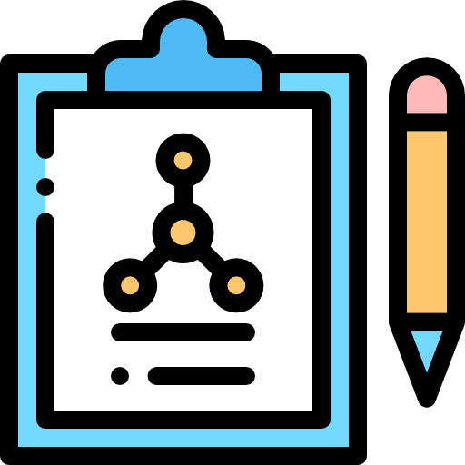 Clipboard notes structure dna icon Clipboard notes structure dna icon