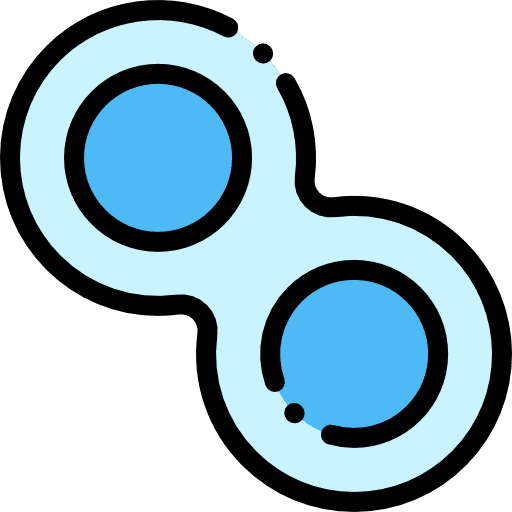 Mitosis microorganism healthcare and medical medical icon Mitosis microorganism healthcare and medical medical icon