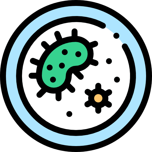 Petri dish science biology equipment icon Petri dish science biology equipment icon