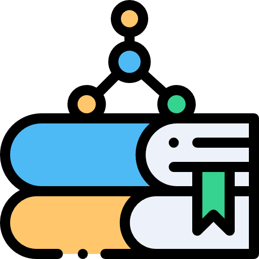 Biology books education study icon Biology books education study icon