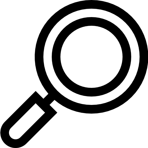 Search loupe communications interface icon