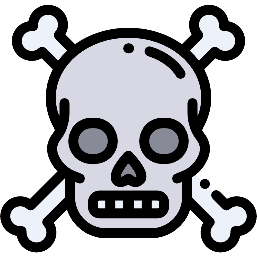 Skull anatomy danger skull icon Skull anatomy danger skull icon