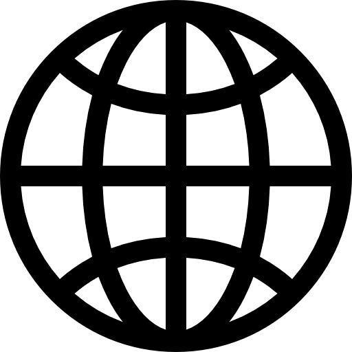 Internet globe globe grid interface icon