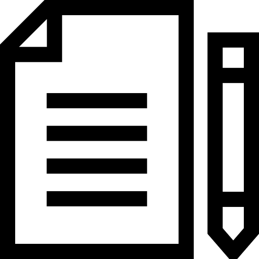 Note pen paper file icon Note pen paper file icon