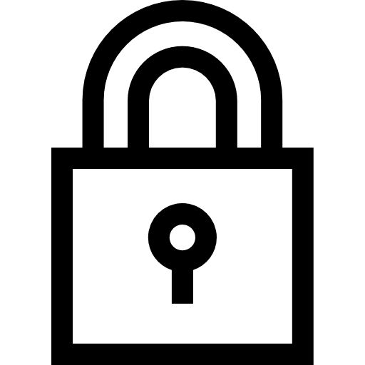 Lock locked security padlock icon Lock locked security padlock icon