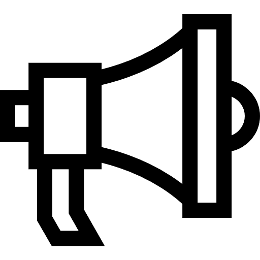 Megaphone announcer communication loud icon Megaphone announcer communication loud icon