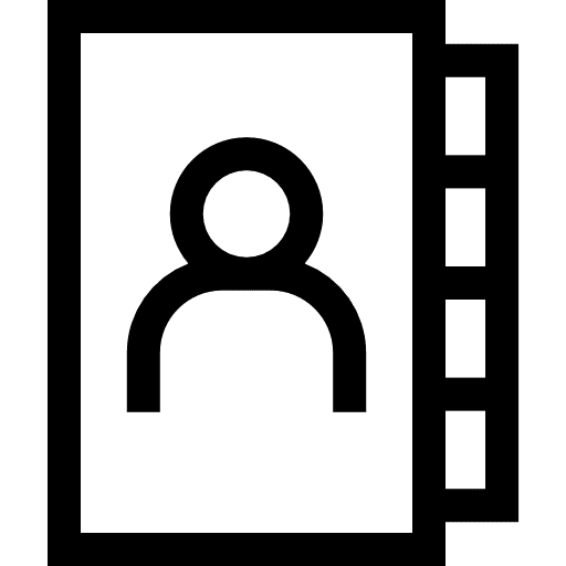 Contacts communications phone book notepad icon Contacts communications phone book notepad icon