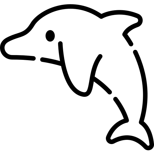 Dolphin wild life mammal dolphin icon