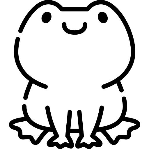 Frog frog amphibian zoo icon