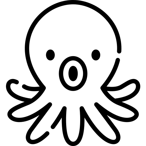 Octopus wild life animals animal icon