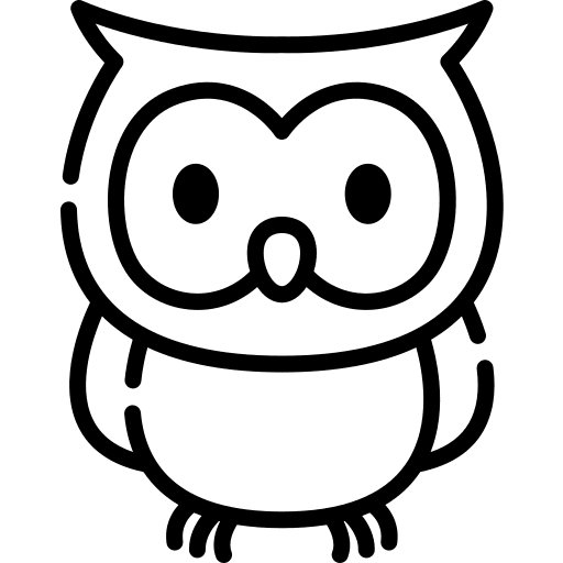 Owl animal kingdom bird owl icon