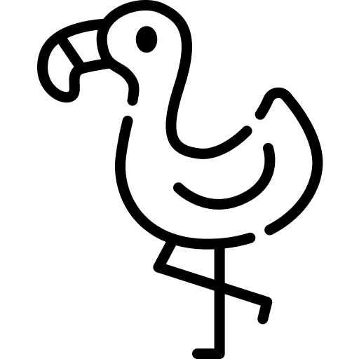 Flamingo wildlife bird nature icon Flamingo wildlife bird nature icon