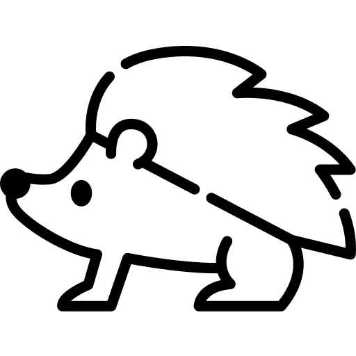 Hedgehog wildlife hedgehog spikes icon Hedgehog wildlife hedgehog spikes icon