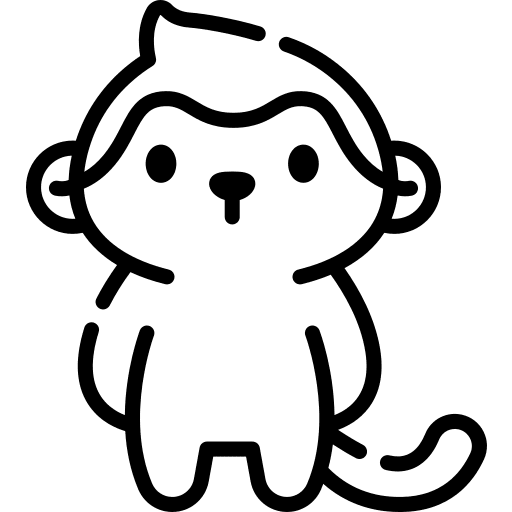 Monkey wildlife animals wild life icon Monkey wildlife animals wild life icon